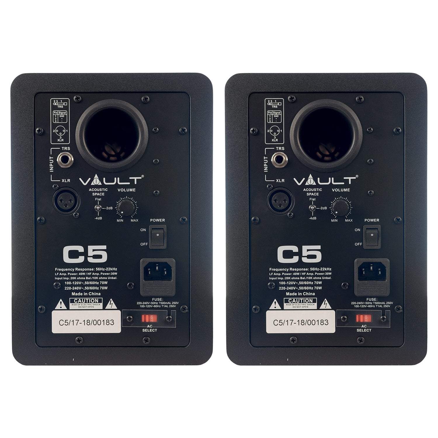 Vault C5 Powered Studio Monitors - 5 inch - Pair - Open Box - Image 7
