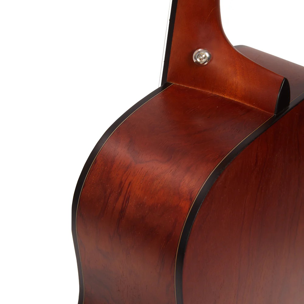 Vault DA25CE Dreadnought Shape Electro- Acoustic Guitar with Bubinga Back and Sides - Image 6