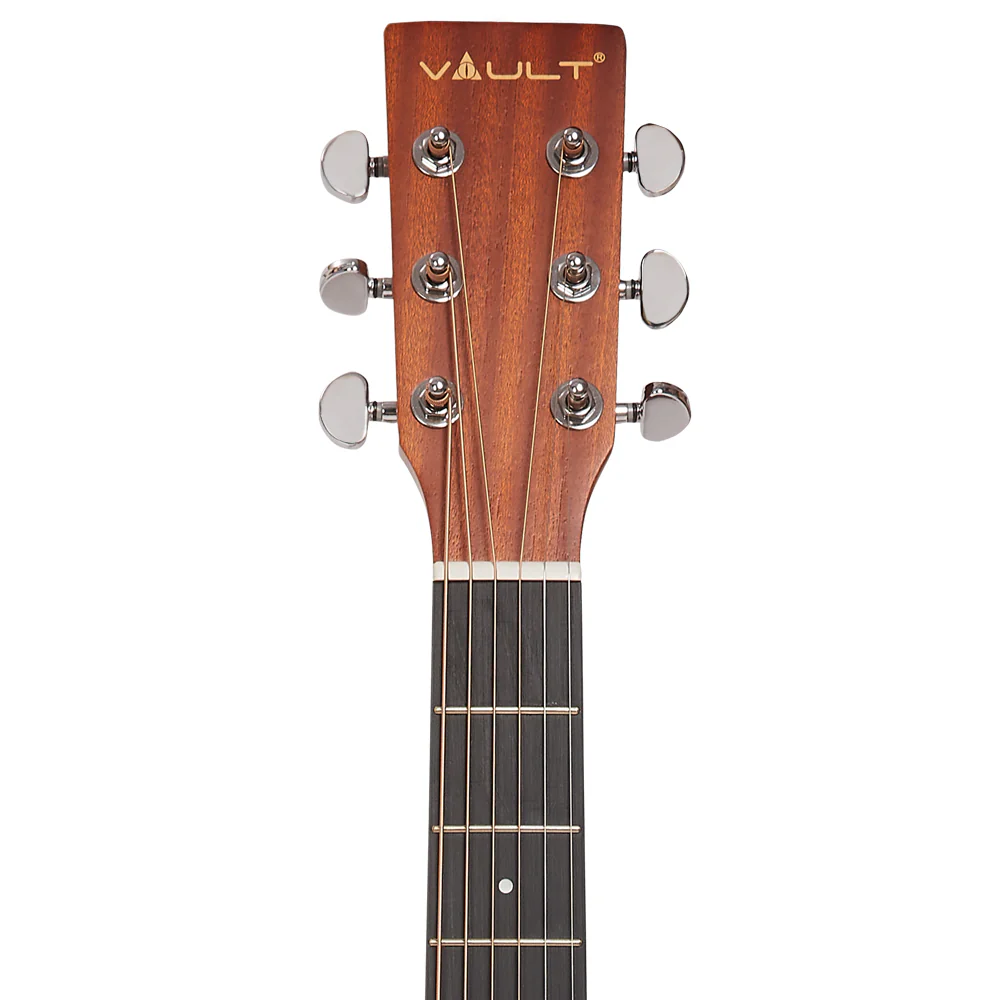 Vault DA25CE Dreadnought Shape Electro- Acoustic Guitar with Bubinga Back and Sides - Image 9