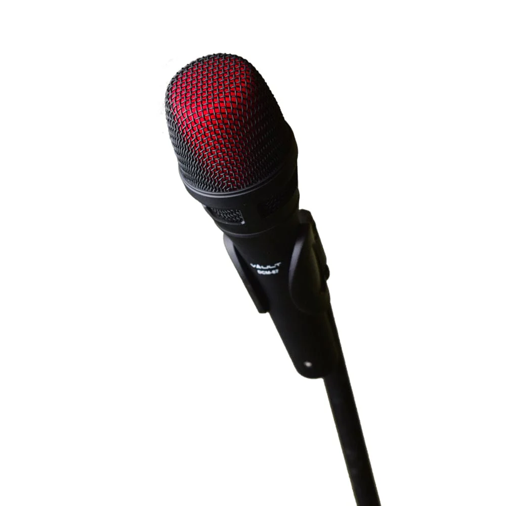 Vault DCM-87 Dynamic Cardioid Microphone with Mic Clip and XLR cable - Image 3