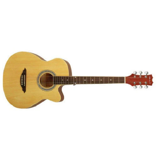 Vault EA10 40inch Medium 6 String Cutaway Acoustic Guitar - Image 3