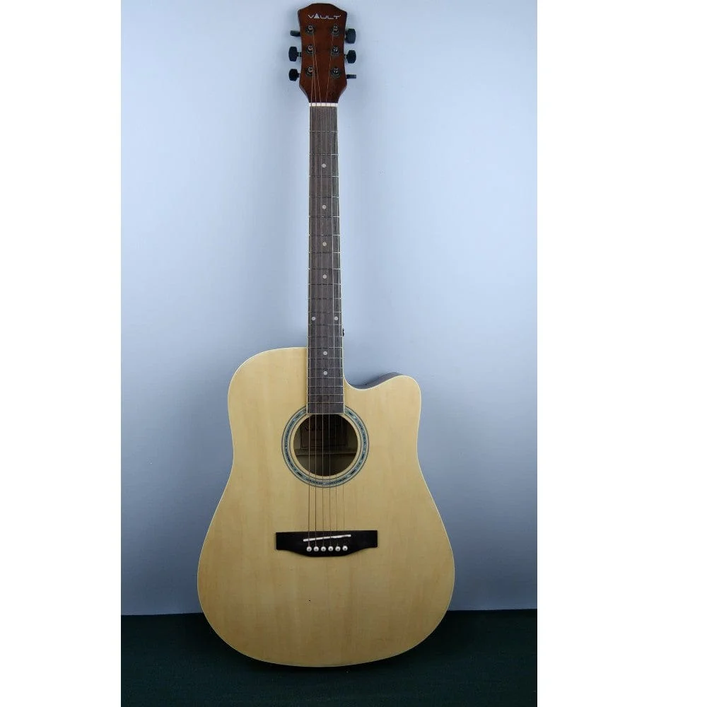 Vault EA10 40inch Medium 6 String Cutaway Acoustic Guitar - Open Box B Stock