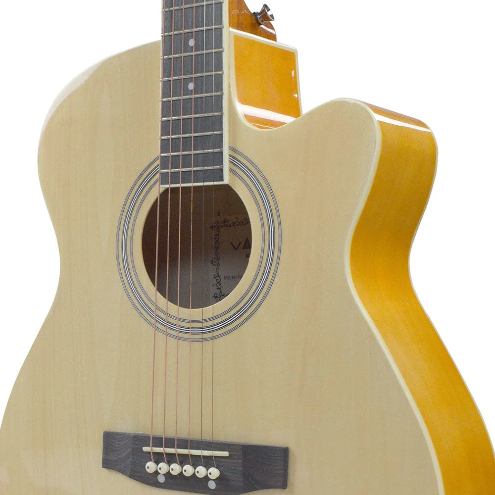 Vault EA20 40 inch Cutaway Acoustic Guitar - Open Box - Image 3