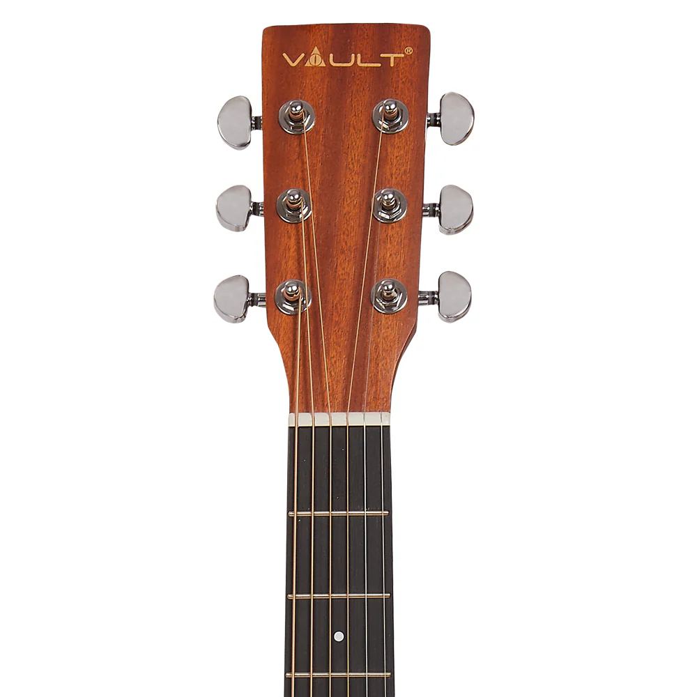 Vault EA25 Grand Auditorium Shape Acoustic Guitar with Bubinga Back and Sides - Image 6