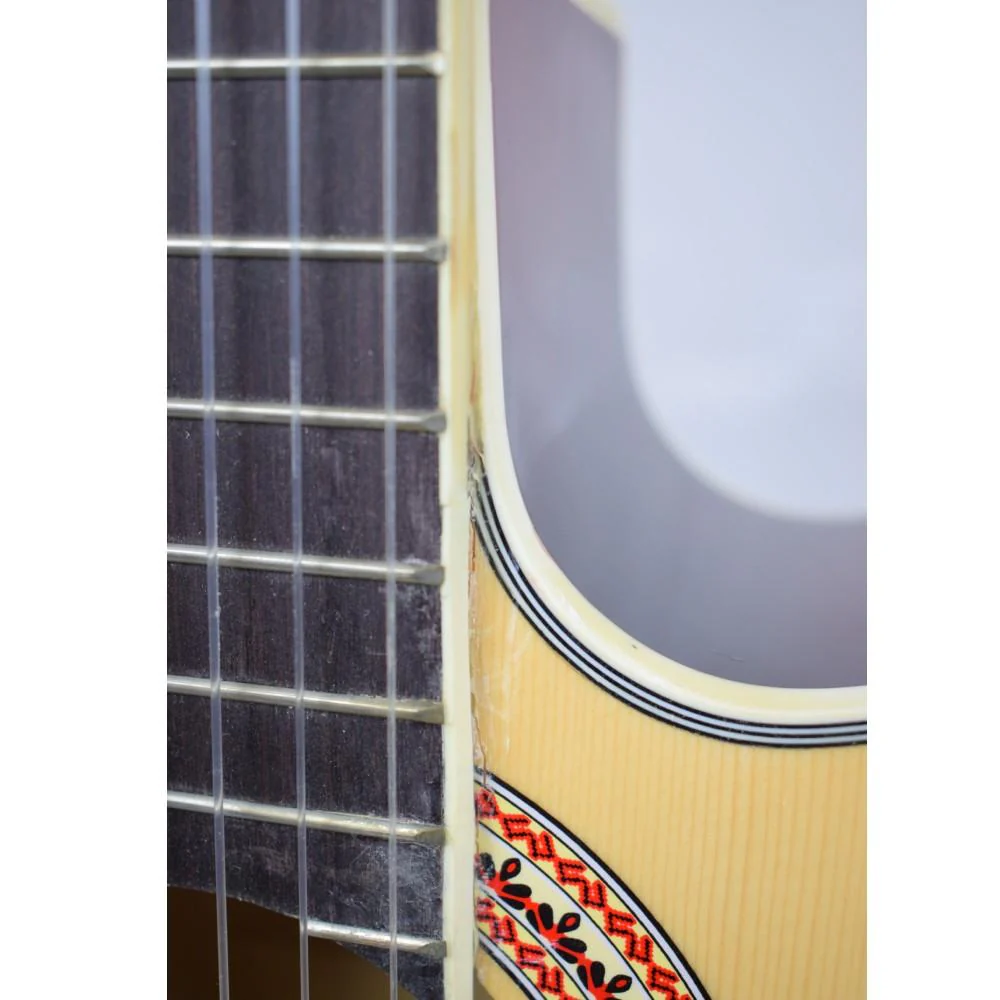 Vault EC39CE 39 inch Classical Guitar with Pickup - Natural - Open Box B Stock - Image 3