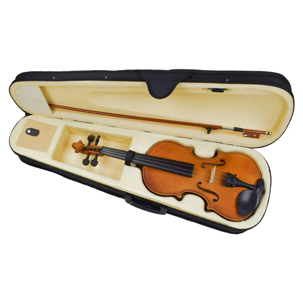 Vault Enorm Solid Spruce Top 4/4 Violin with Bow, Rosin & Case (Outfit) - Image 4