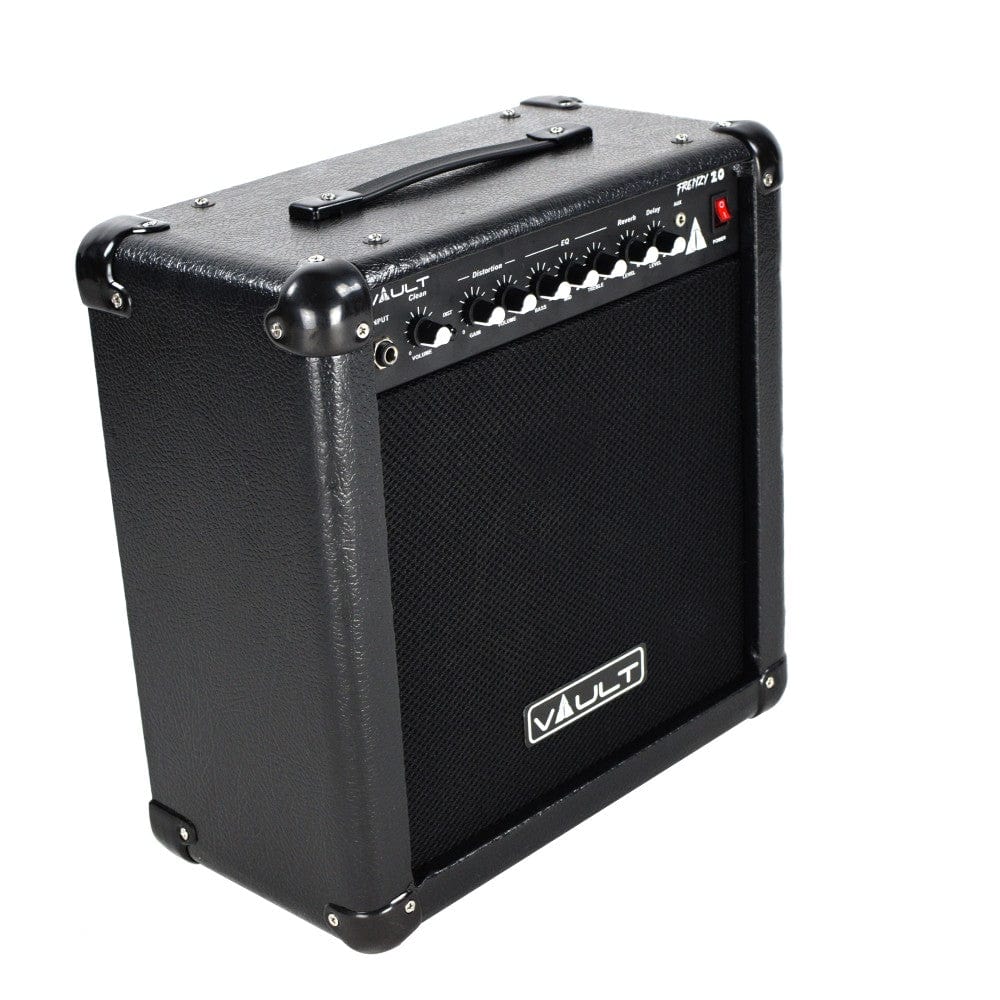 Vault Frenzy 20 Watt Combo Guitar Amplifier with Analog Distortion, Reverb & Delay All Playable Together - Open Box - Image 9
