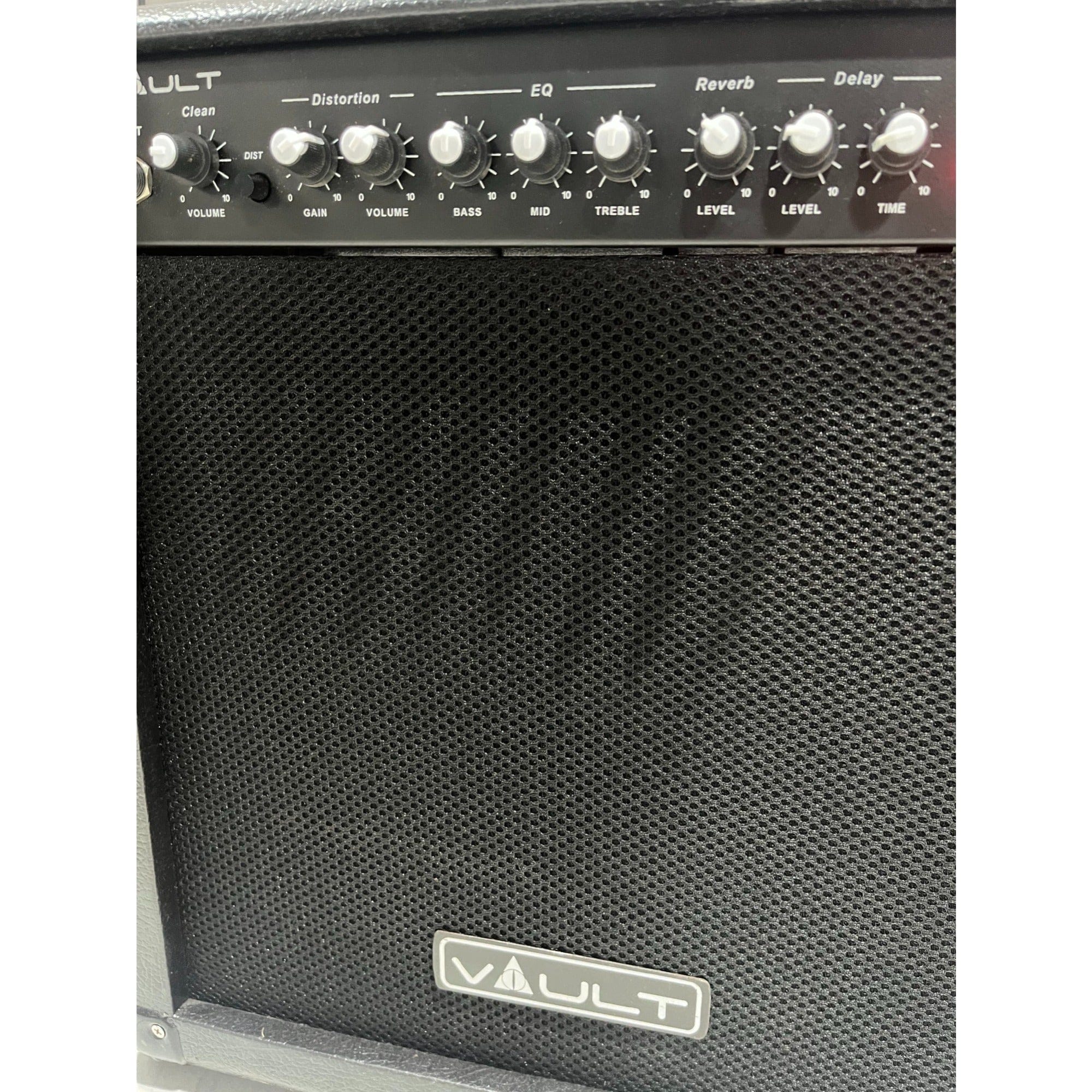 Vault Frenzy 40 Watt Combo Guitar Amplifier with Analog Distortion, Reverb & Delay All Playable Together with Instrument Cable, Polishing Cloth and E Book - Image 6