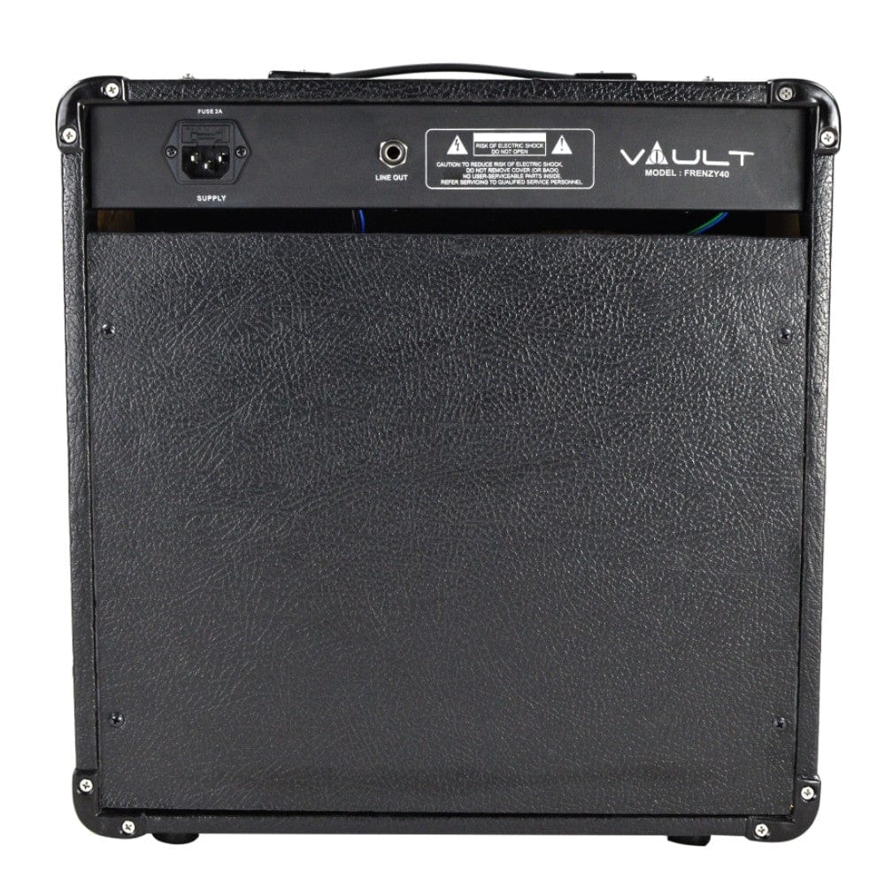 Vault Frenzy 40 Watt Combo Guitar Amplifier with Analog Distortion, Reverb & Delay All Playable Together with Instrument Cable, Polishing Cloth and E Book - Image 7