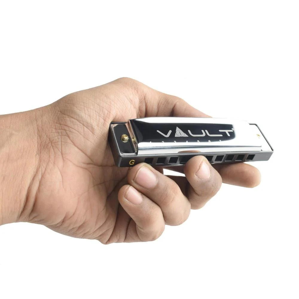 Vault HA1000 Key C 10-Hole Diatonic Harmonica/ Mouth Organ For Beginner & Professional - Image 17