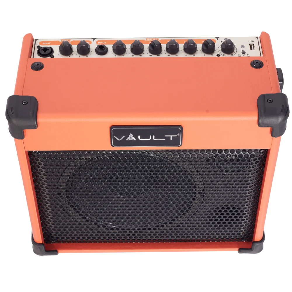 Vault Nomad 20 Twenty Watt Acoustic Guitar Two Channel Amplifier with Independent Chorus and Reverb Effects - Image 6
