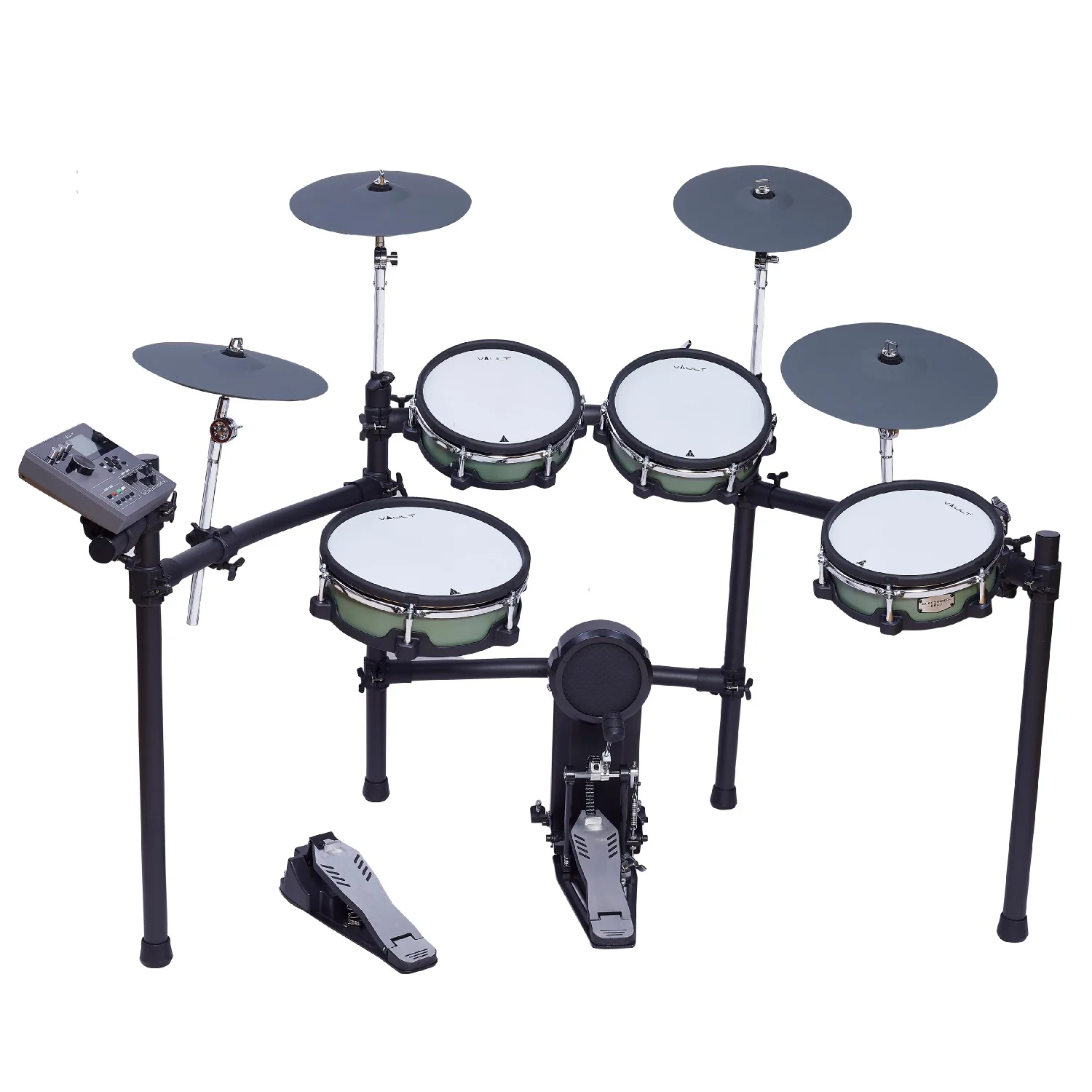 Vault Performer Electronic Drum Kit with Full-Size Mesh Pads, Triple Zone Cymbals and Advanced Module with 900+ Sounds - Image 10