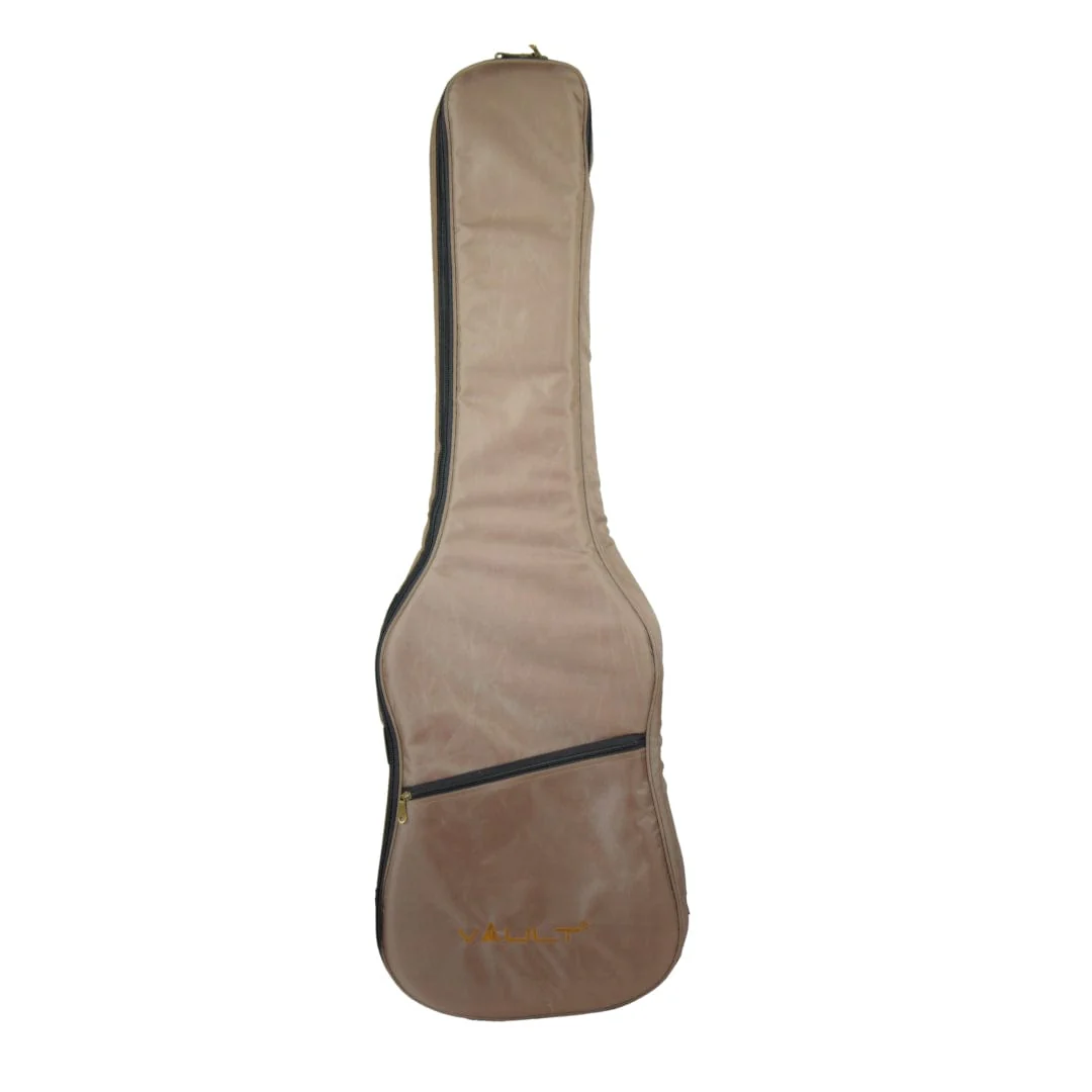Vault Performer Pro JB4 String Electric Bass Guitar with Gigbag - High Gloss Solid Mahogany - Image 8