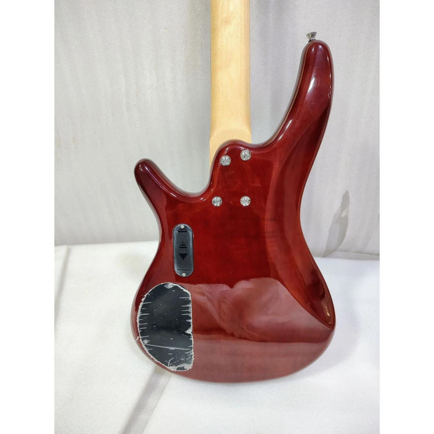 Vault Performer Pro RB4 Four String Electric Bass Guitar with Gigbag - High Gloss Solid Mahogany - Open Box - Image 23