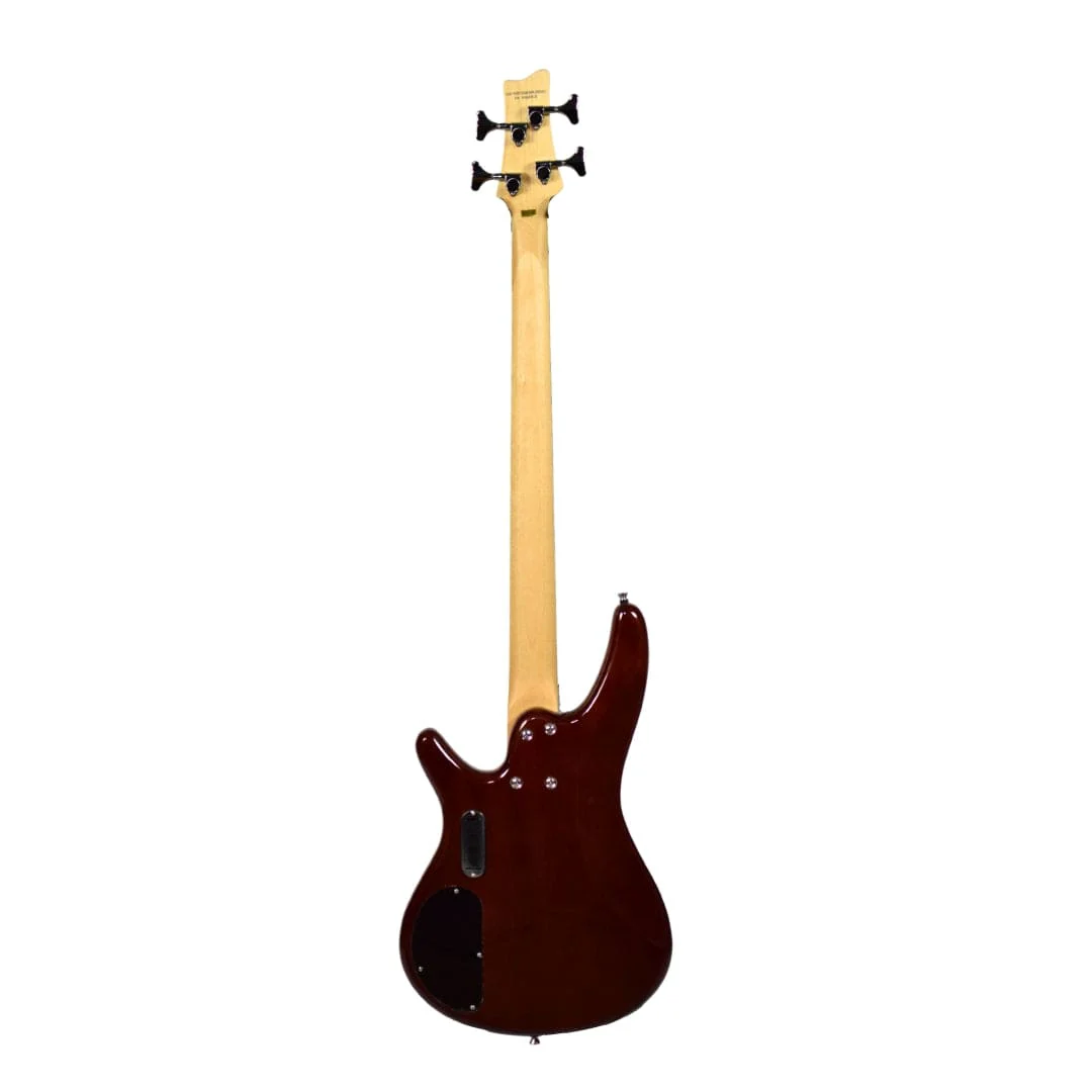 Vault Performer Pro RB4 Four String Electric Bass Guitar with Gigbag - High Gloss Solid Mahogany - Image 3