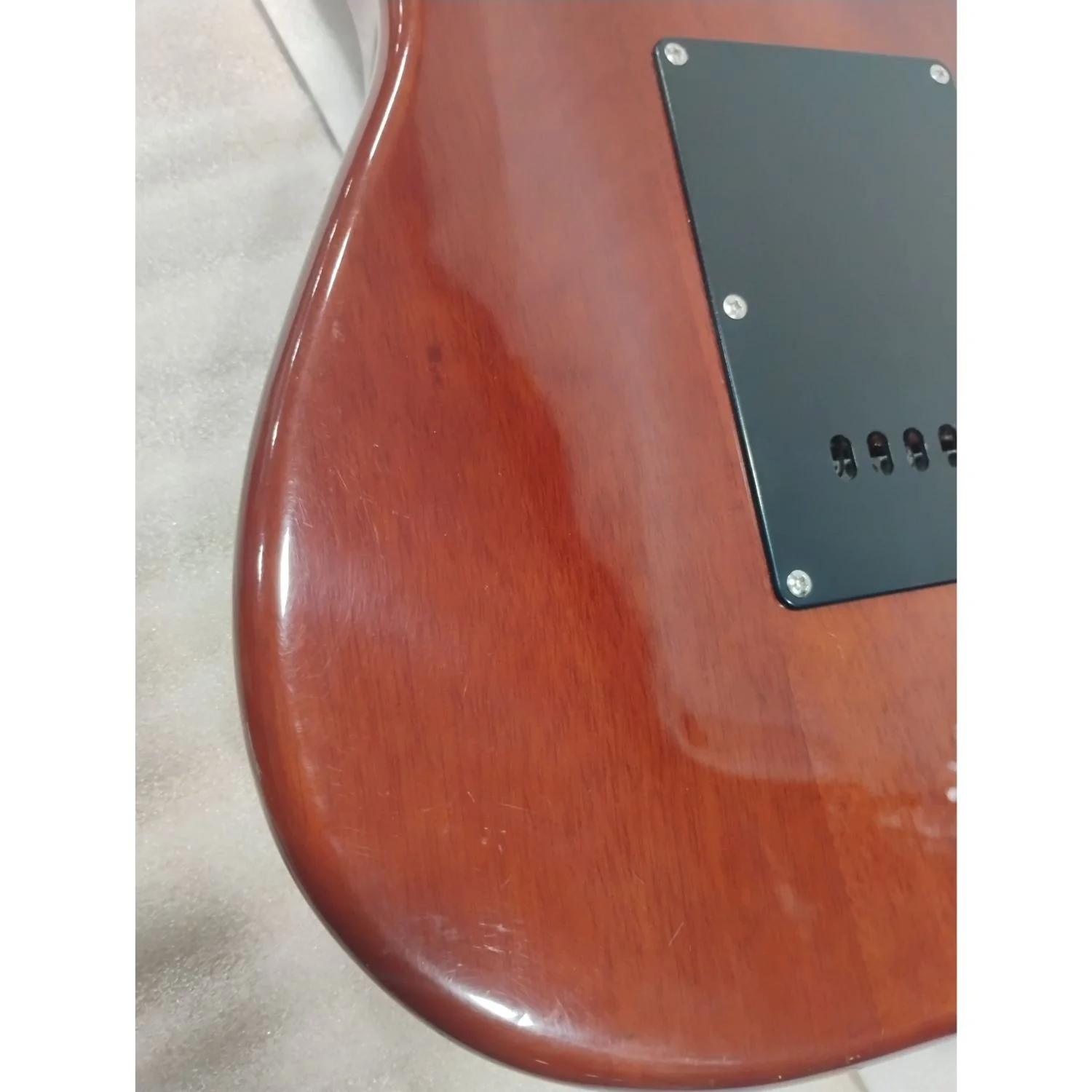Vault Performer Pro ST 6 String Solid Mahogany Electric Guitar - Open Box - Image 2