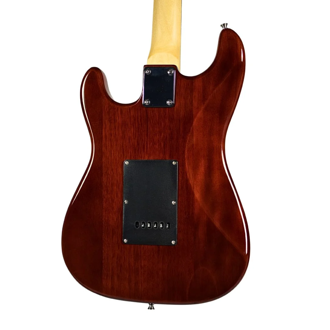 Vault Performer Pro ST 6 String Solid Mahogany Electric Guitar with Gigbag - Image 8