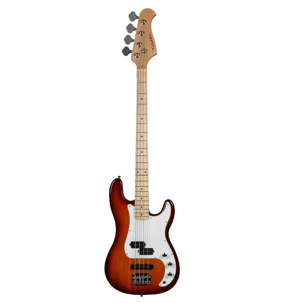 Vault PJ Style 4-String Electric Bass Guitar - Maple Fretboard - Vintage Sunburst - Open Box