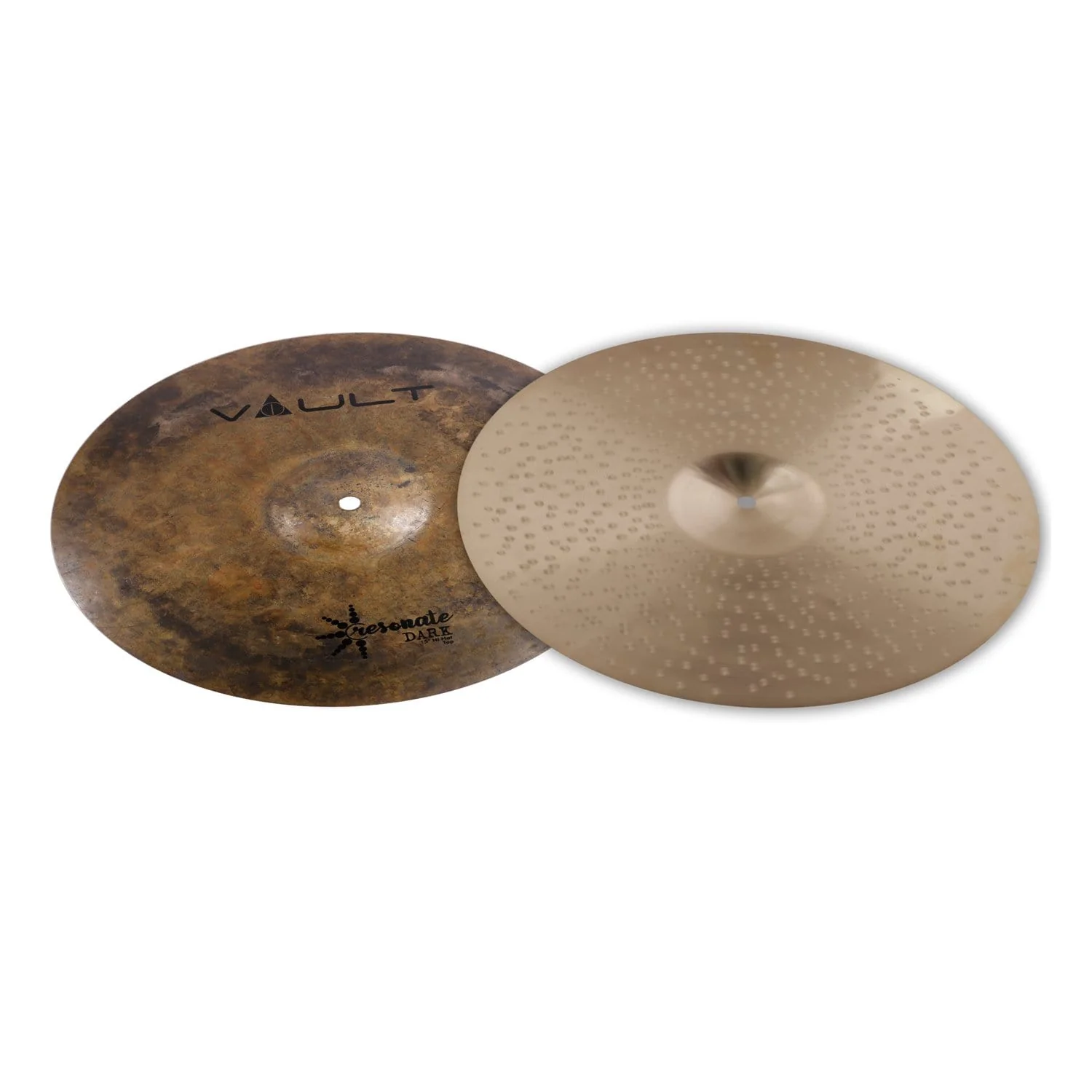 Vault Resonate Dark Series 15-Inch Hi-Hats Cymbals - Pair - Image 2