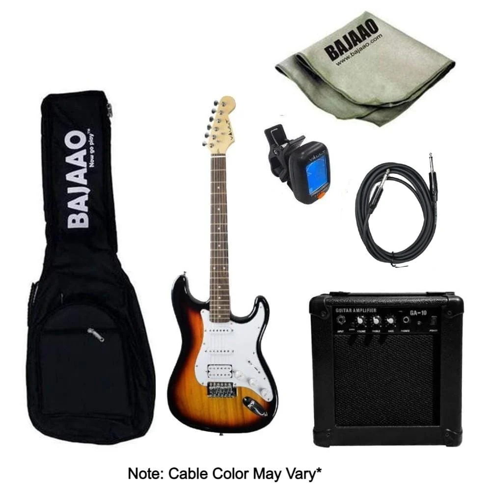 Vault ST1 Premium Electric Guitar with Gigbag, Amplifier, Tuner, Cable, Polishing Cloth & Ebook - Image 12