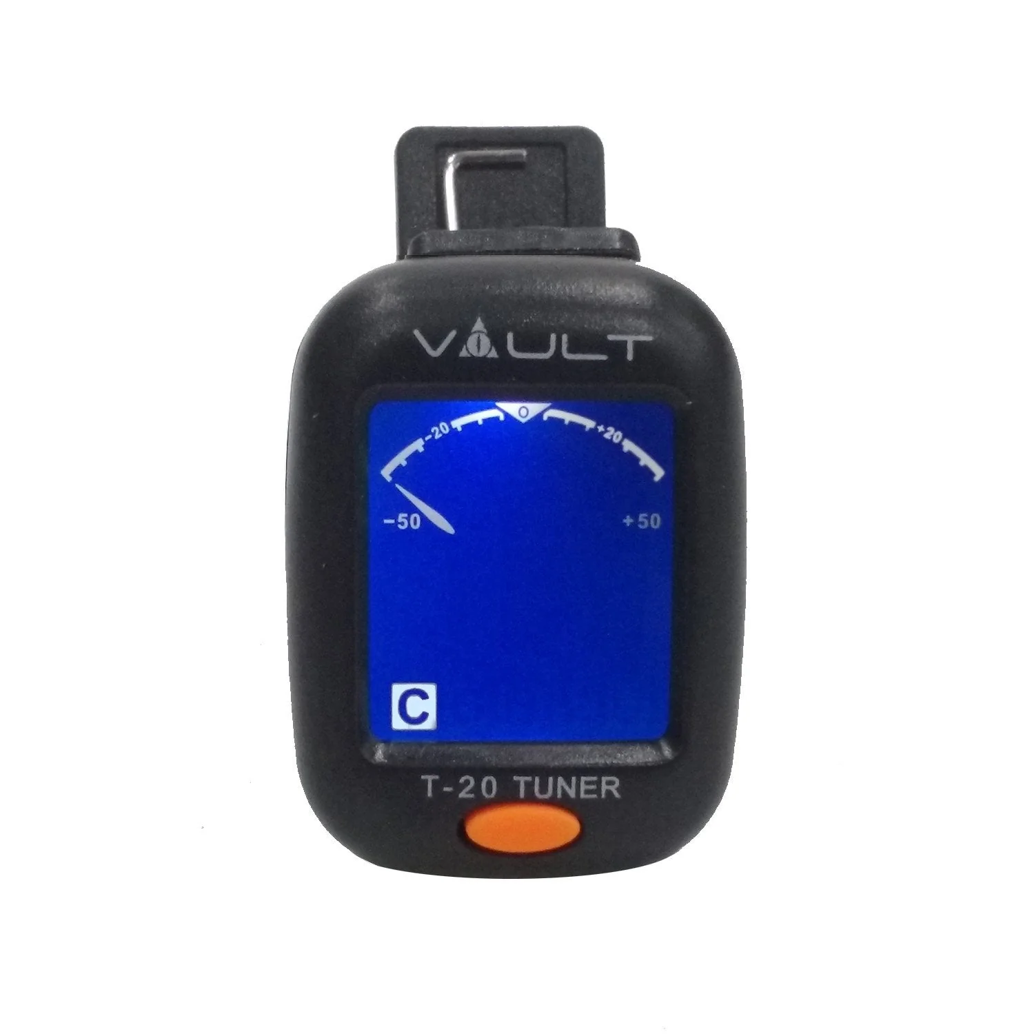 Vault T-20 Clip-On Guitar Tuner - Black - Image 8