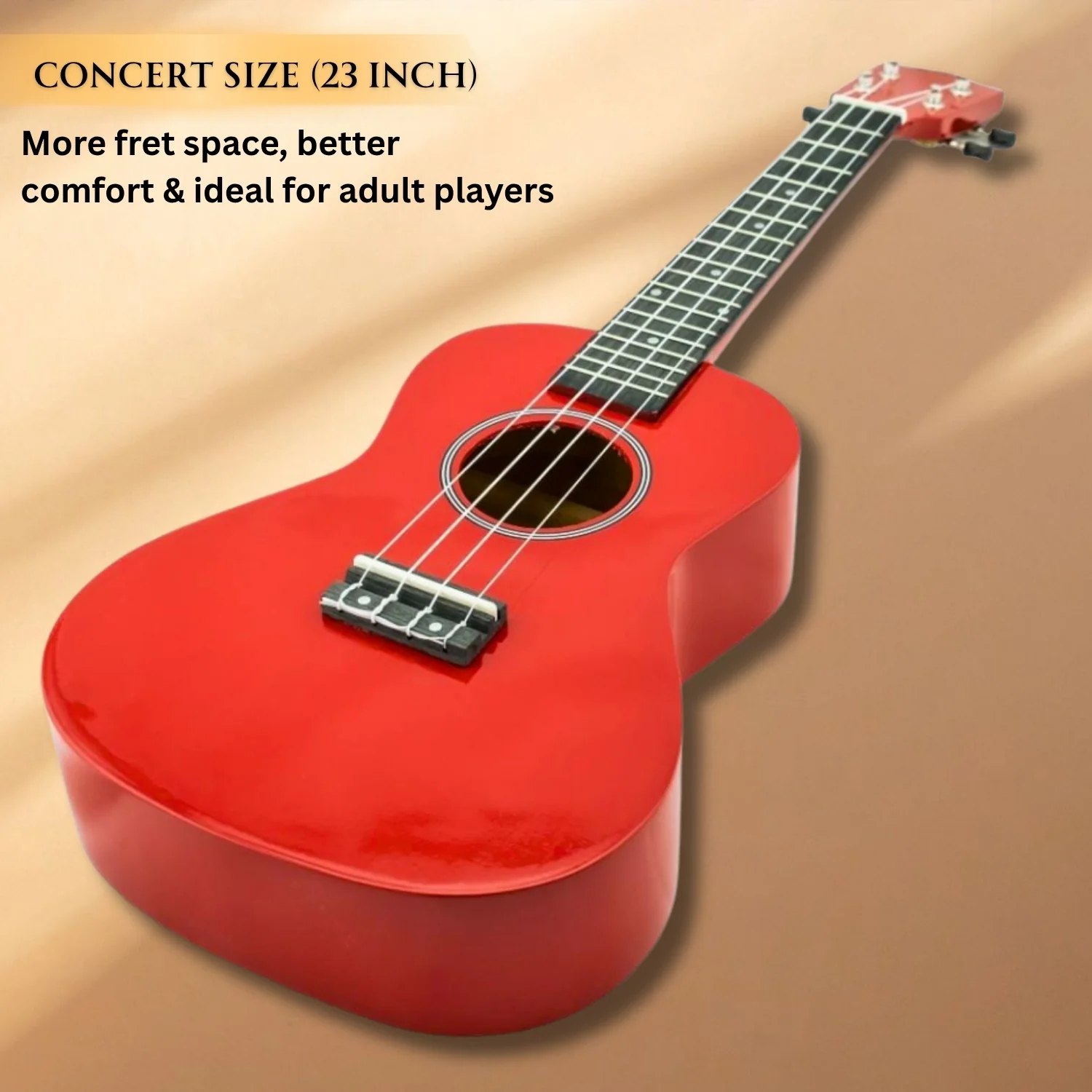 Vault UK-003 Concert Colourful Ukulele 23 inch With Gig Bag - Image 6