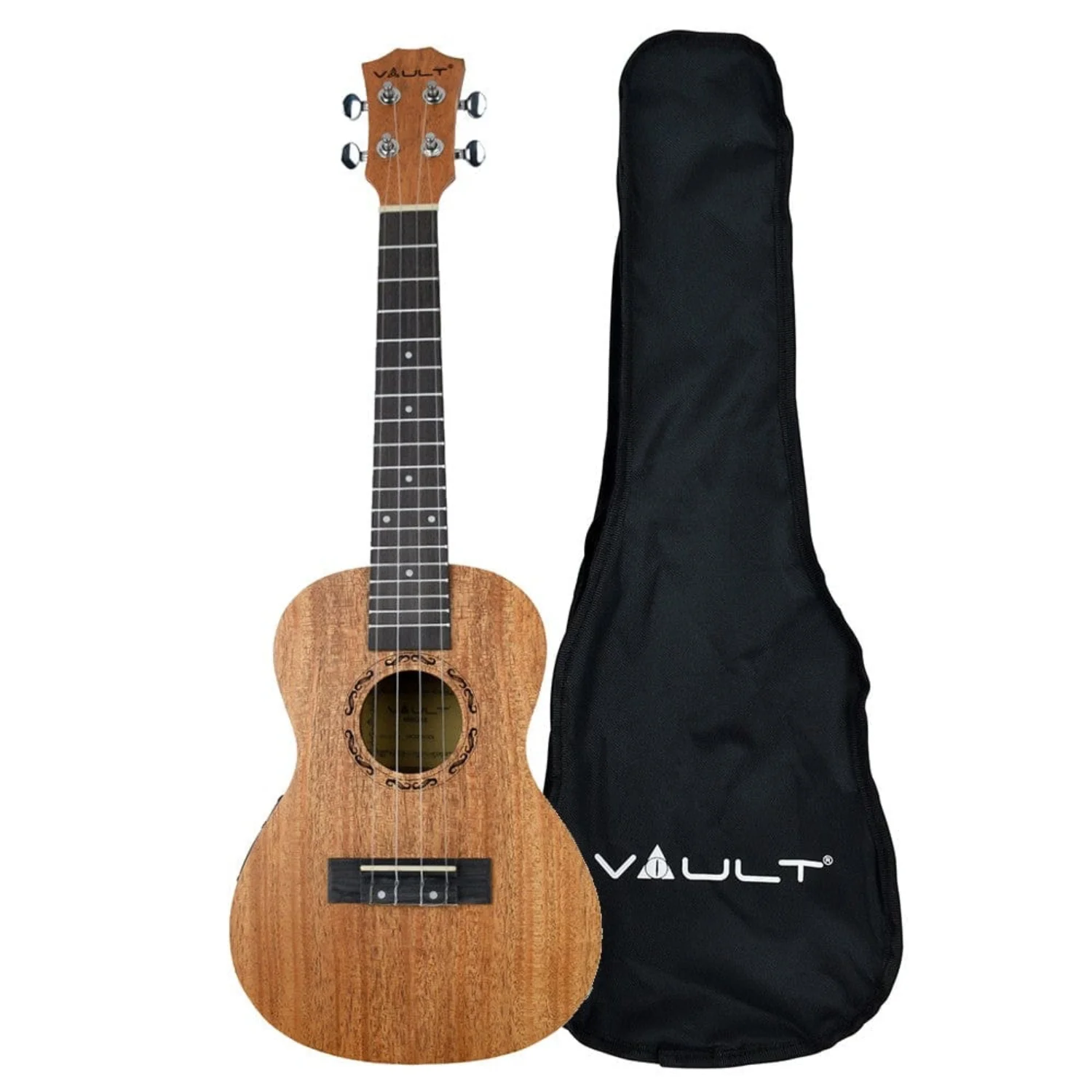 Vault UK-2000C 23-Inch Solid Mahogany Top Premium Concert Ukulele With Gigbag