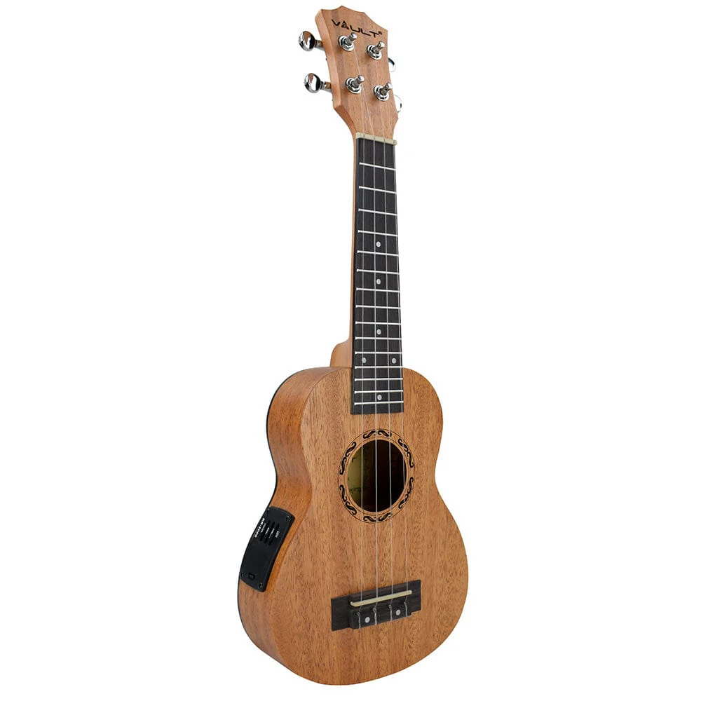 Vault UK-2000SCE 21-Inch Solid Mahogany Top Premium Electro-Acoustic Soprano Ukulele With EQ & Gigbag - Image 3