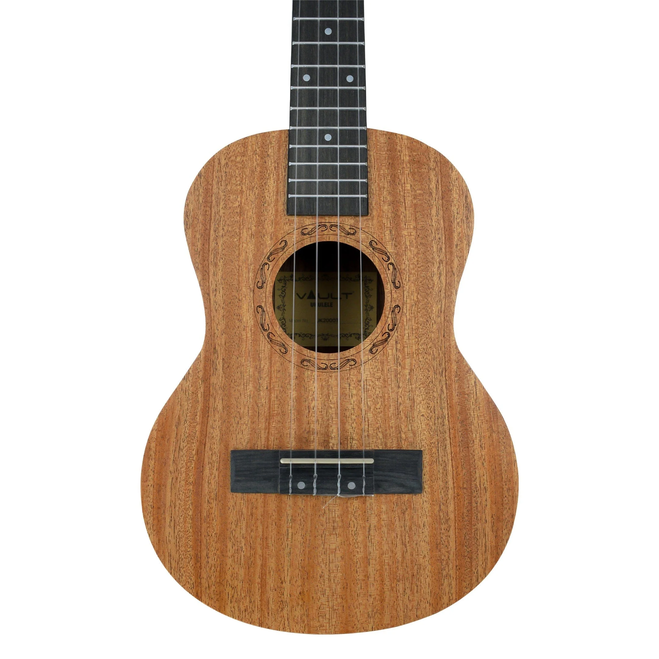 Vault UK-2000T 26-Inch Solid Mahogany Top Premium Tenor Ukulele - Open Box - Image 5