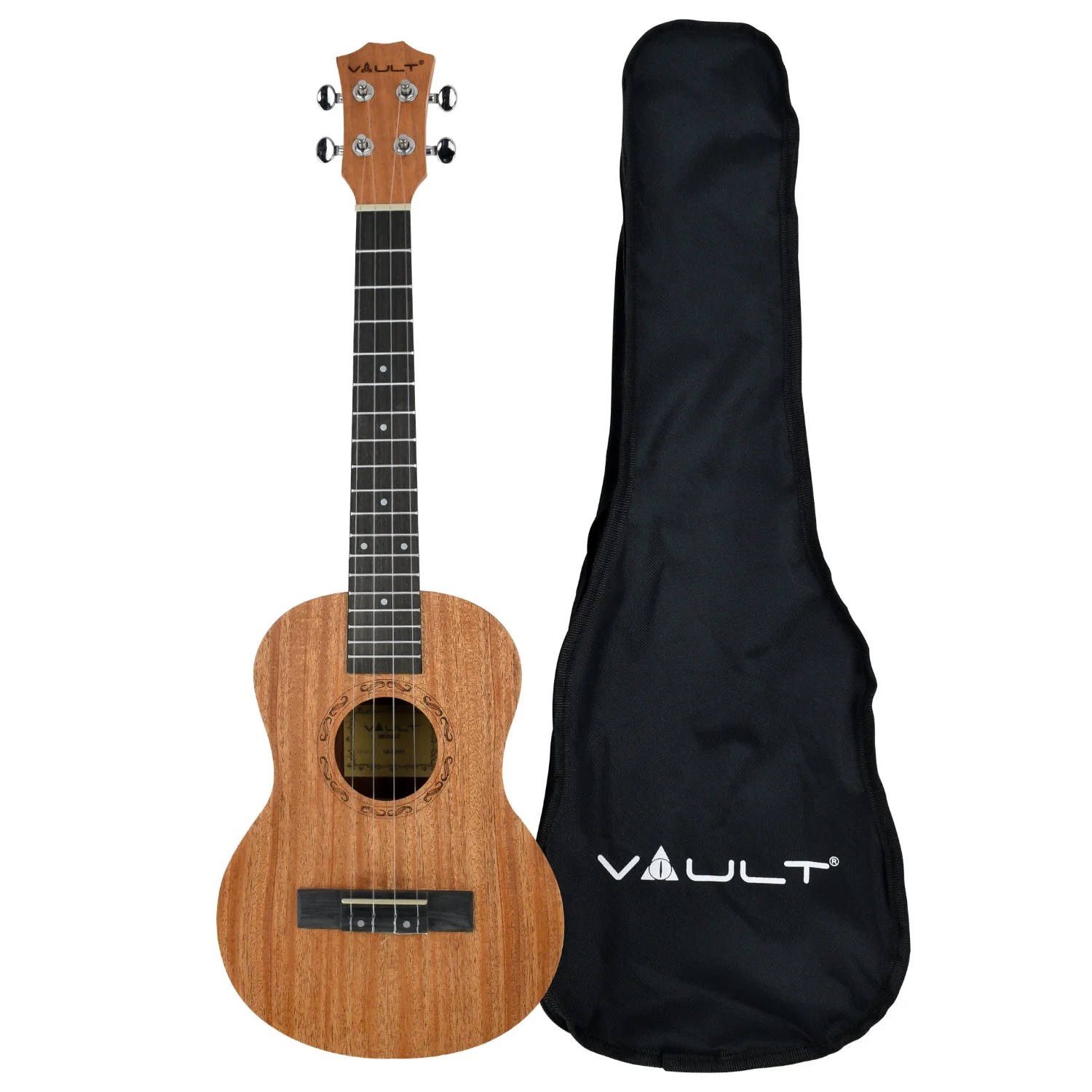 Vault UK-2000T 26-Inch Solid Mahogany Top Premium Tenor Ukulele With Gigbag - Image 12