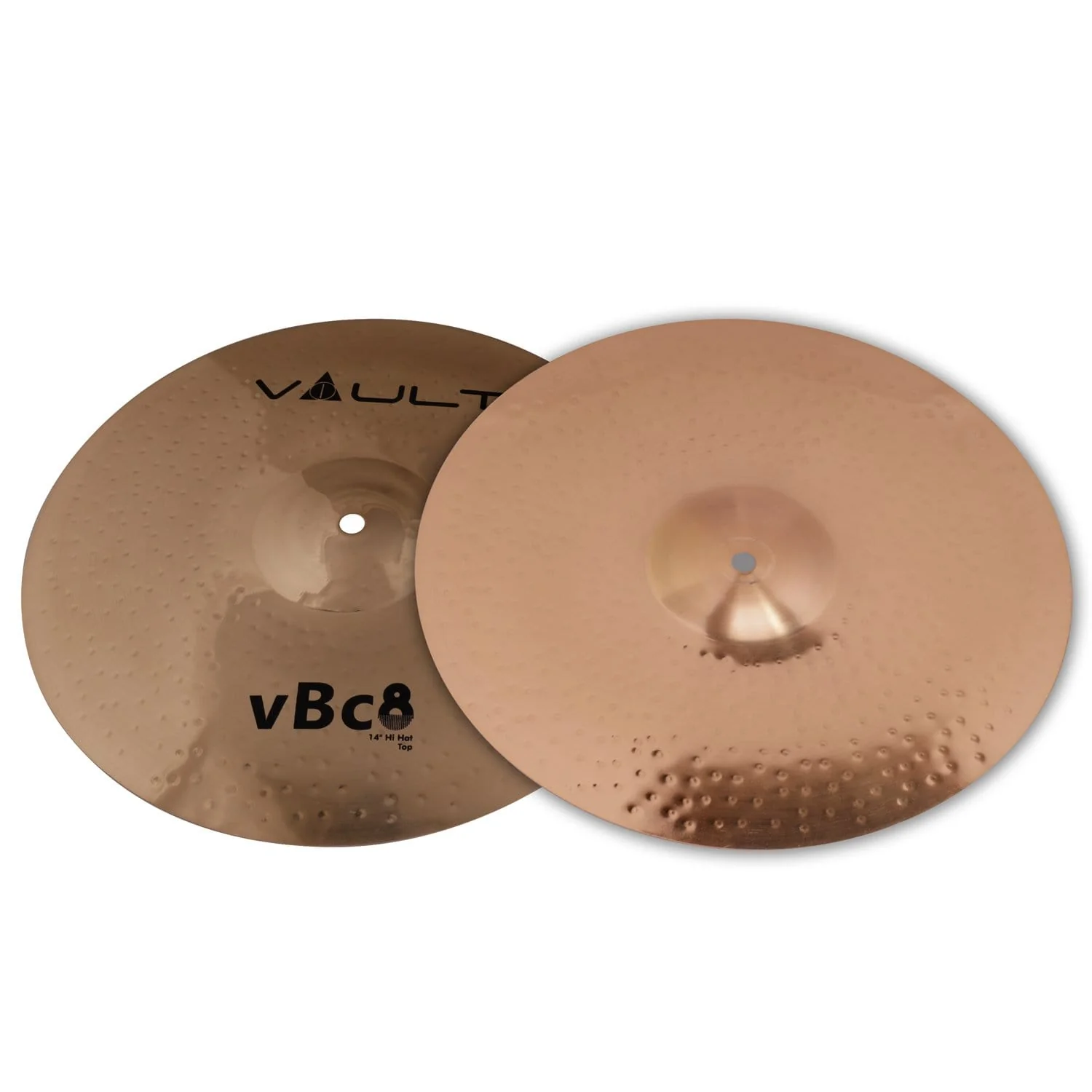 Vault VBC8 Cymbal 14-Inch Hi-Hats Cymbals - Pair - Image 2