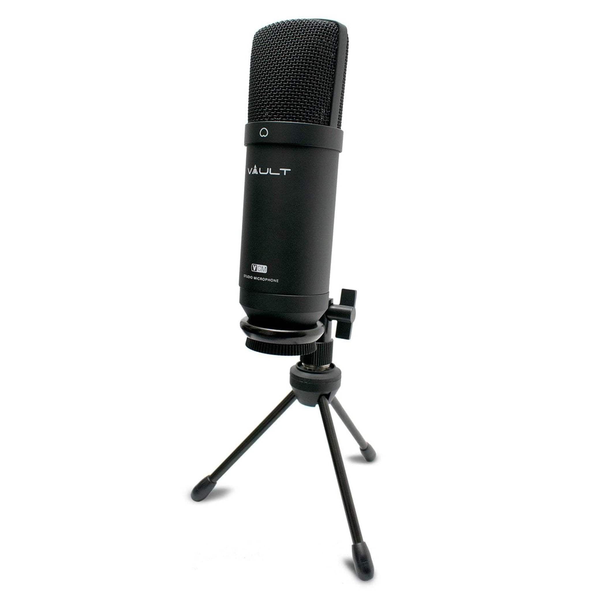 Vault VCM Studio Condenser Microphone with XLR Cable, Tripod, Mount and Foam Pop Filter - Image 8