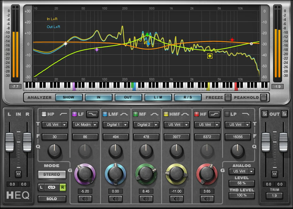 Waves H-EQ Hybrid Equalizer: Hybrid Equalizer Plugin