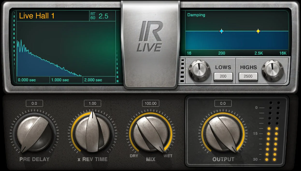 Waves IR-Live Convolution Reverb: Convolution Reverb Plugin - Image 2