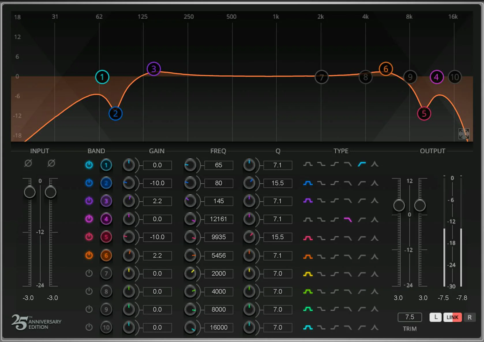 Waves Q10 10-Band Paragraphic Equalizer Plugin