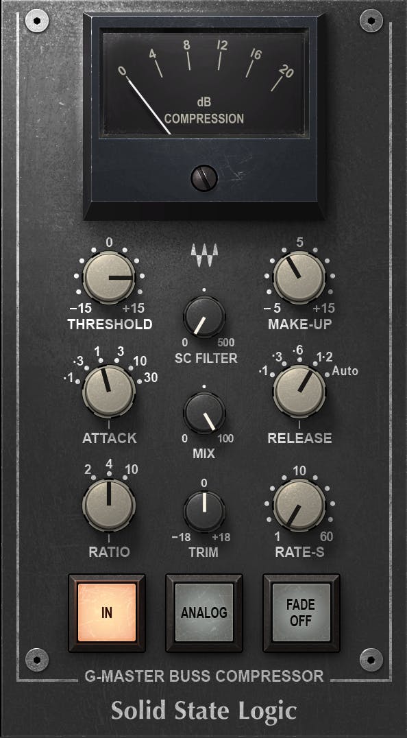 Waves SSL G-Master Buss Compressor: Buss Compressor Plugin - Image 2