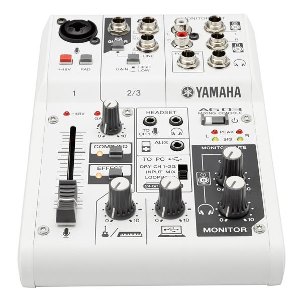 Yamaha AG-03 3 Channel Analog Mixer with USB Audio Interface - Image 3