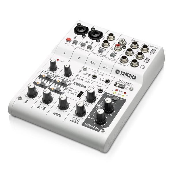Yamaha AG-06 6 Channel Analog Mixer with USB Audio Interface - Image 2