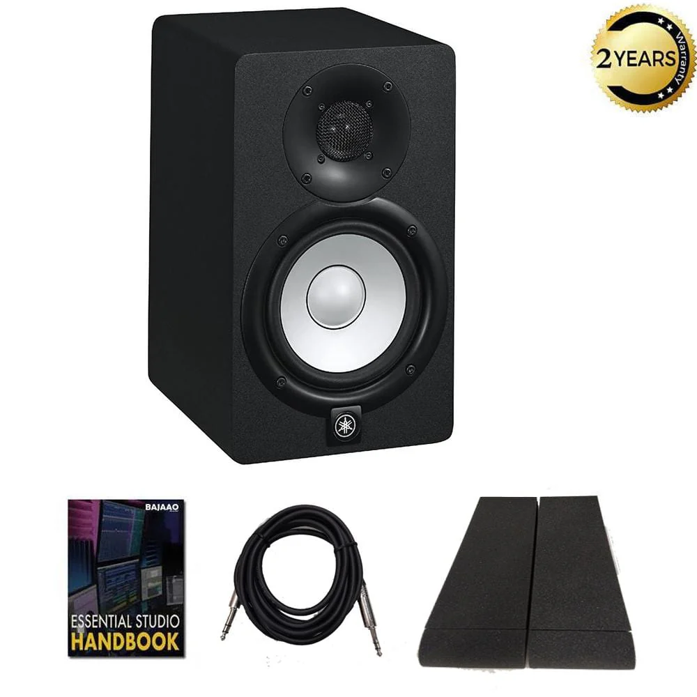 Yamaha HS5 Studio Monitor Speaker with Isolation Pad, Cable and Ebook - Single Unit