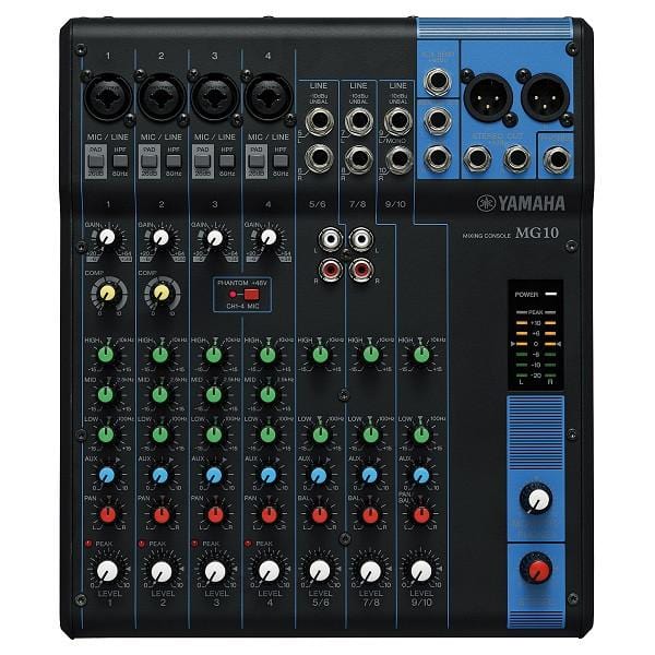 Yamaha MG10 10-Channel Analog Mixer