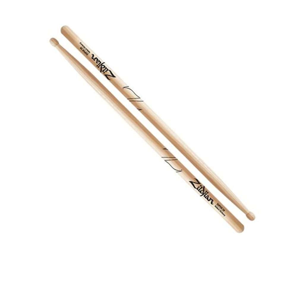 Zildjian ZS5B Super Wood Tip Hickory Drumsticks - 5B