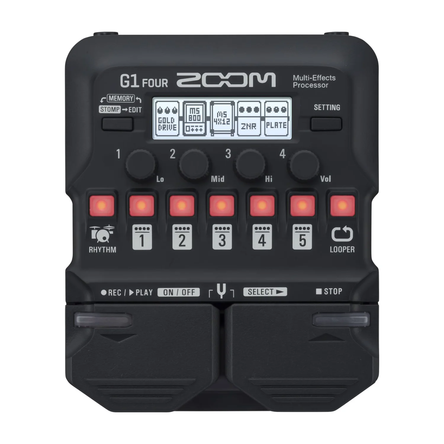 Zoom G1 Four Guitar Multi-Effects Expression Pedal