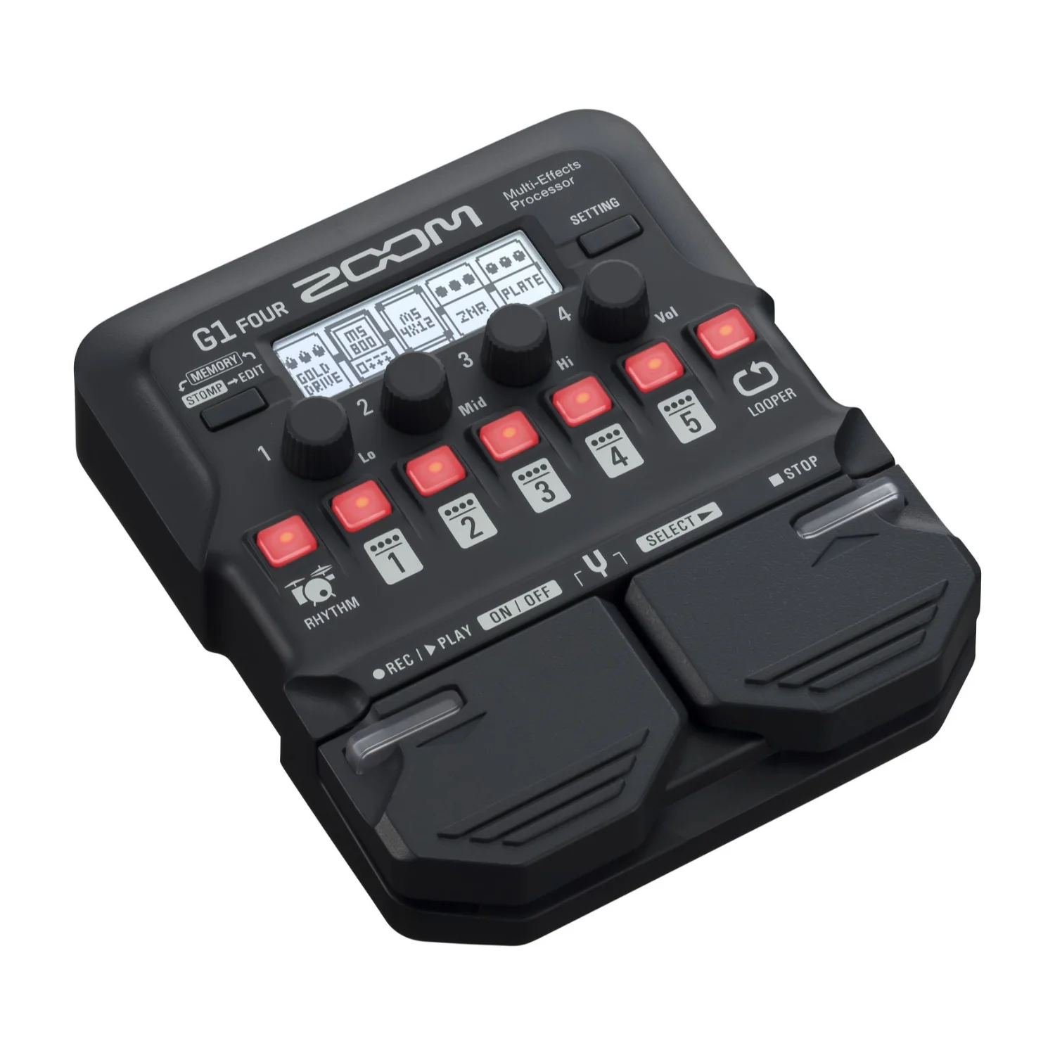 Zoom G1 Four Guitar Multi-Effects Expression Pedal - Image 2